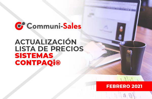 Actualización lista de precios sistemas CONTPAQi®